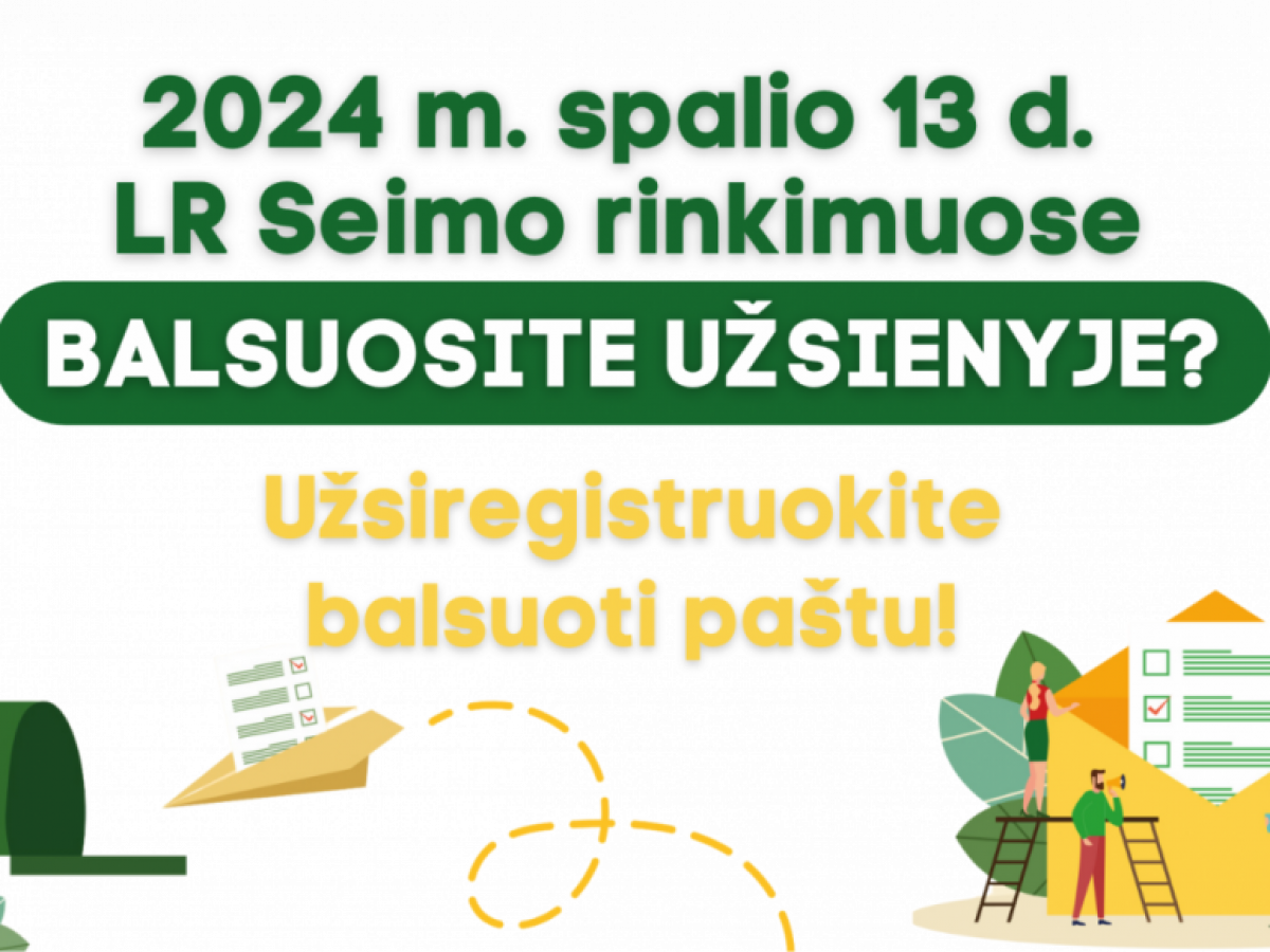 2024 m. spalio 13 d. vyks Lietuvos Respublikos Seimo rinkimai ...