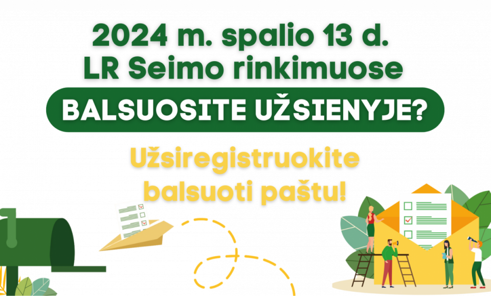 2024 m. spalio 13 d. vyks Lietuvos Respublikos Seimo rinkimai