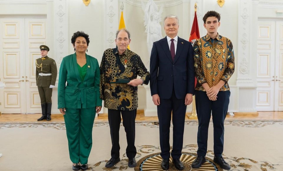 The President of the Republic of Lithuania awarded Judge Albie Sachs for his contribution to...