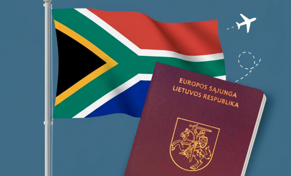 Lithuanian citizens will be able to travel to the Republic of South Africa without visas for...